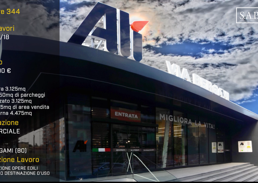 Realizzazione Supermercato Alì – Via Marzabotto, Bologna